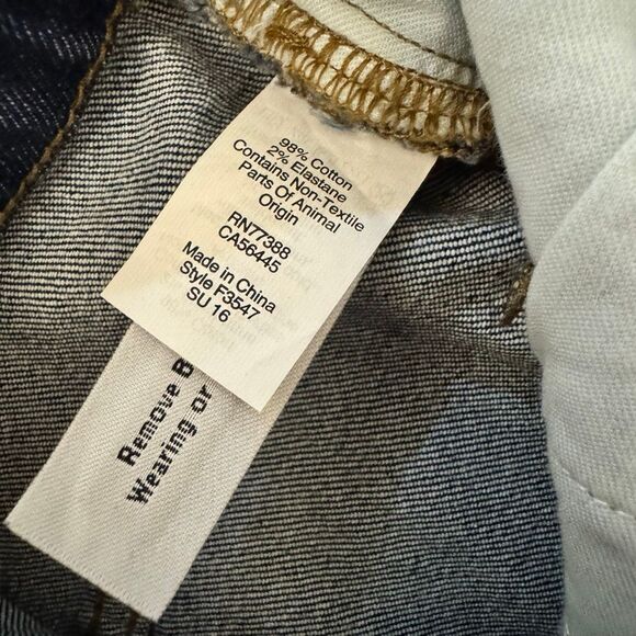 Madewell Flea Market Flares Jeans Dark Wash Button Fly Size 28 - Picture 6 of 7